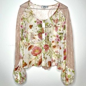We Are Kindred Floral Lace Blouse